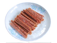 Dried salted salmon strip